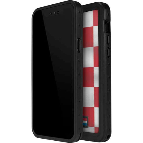 Croatia Soccer Flag iPhone 14 Pro Waterproof Case